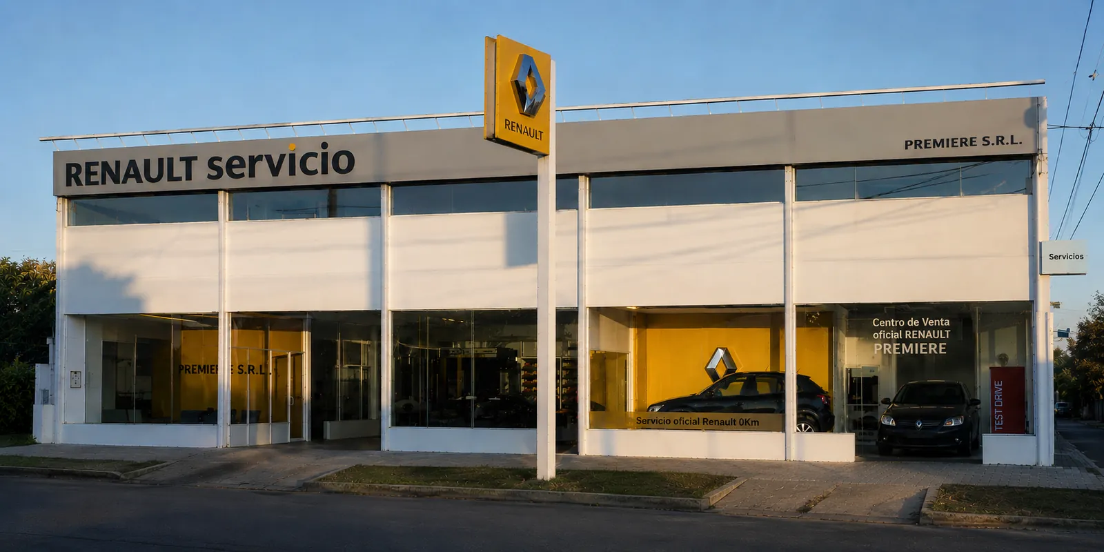 Fachada del taller Premiere S.R.L.